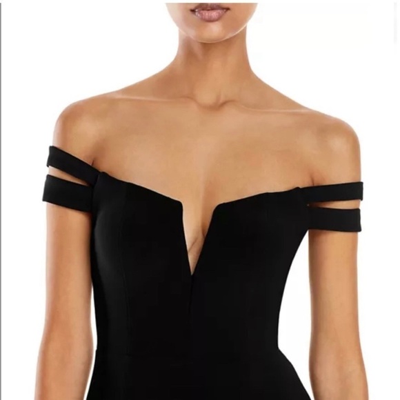 AQUA Off-the-Shoulder Gown - Picture 2 of 10